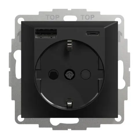 Reapris Elko USB A+C 3A Schuko sv Ladduttag